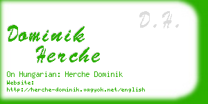 dominik herche business card